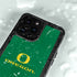 University of Oregon Yellow O with Text iPhone 15 Pro Waterproof Case
